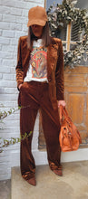Charger l'image dans la galerie, Veste velours ras cognac
