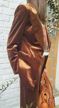 Charger l'image dans la galerie, Veste velours ras cognac
